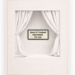 SORRY IF I LOOKED INTERESTED IM NOT.